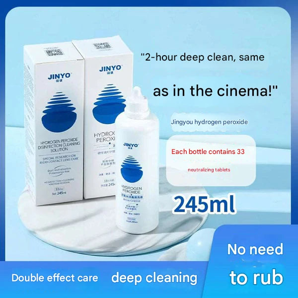 JINYOU Hydrogen Peroxide Contact Lens RGP Cleaning Care Solution