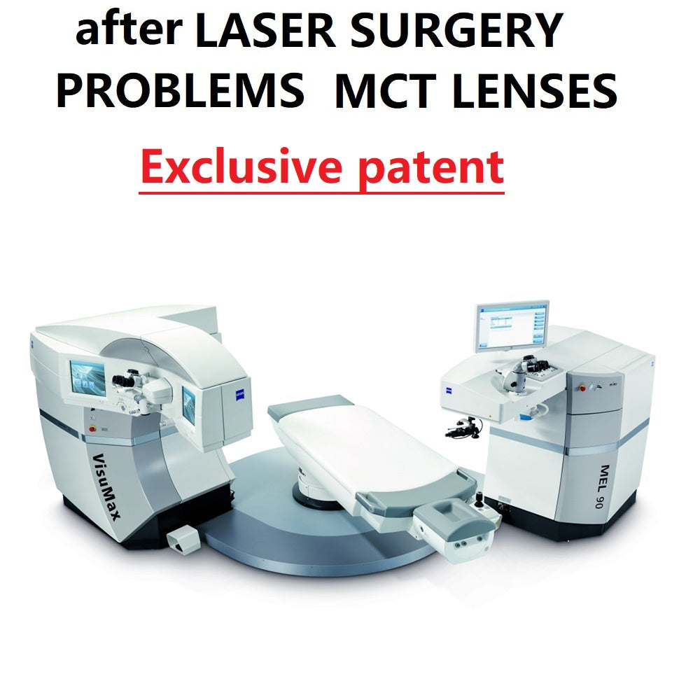MCT technology orthokeratology lenses for post-laser surgery problems