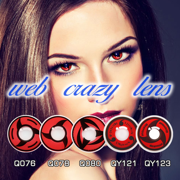WEB Yearly Halloween Contact Lens Cosplay Red Vampire Eye Contact Lenses Anime Contact Lenses
