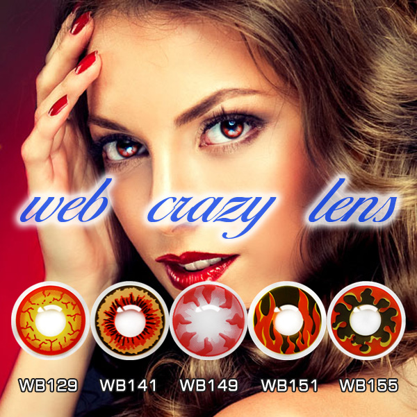 WEB Yearly Halloween Contact Lens Cosplay Red Vampire Eye Contact Lenses Anime Contact Lenses