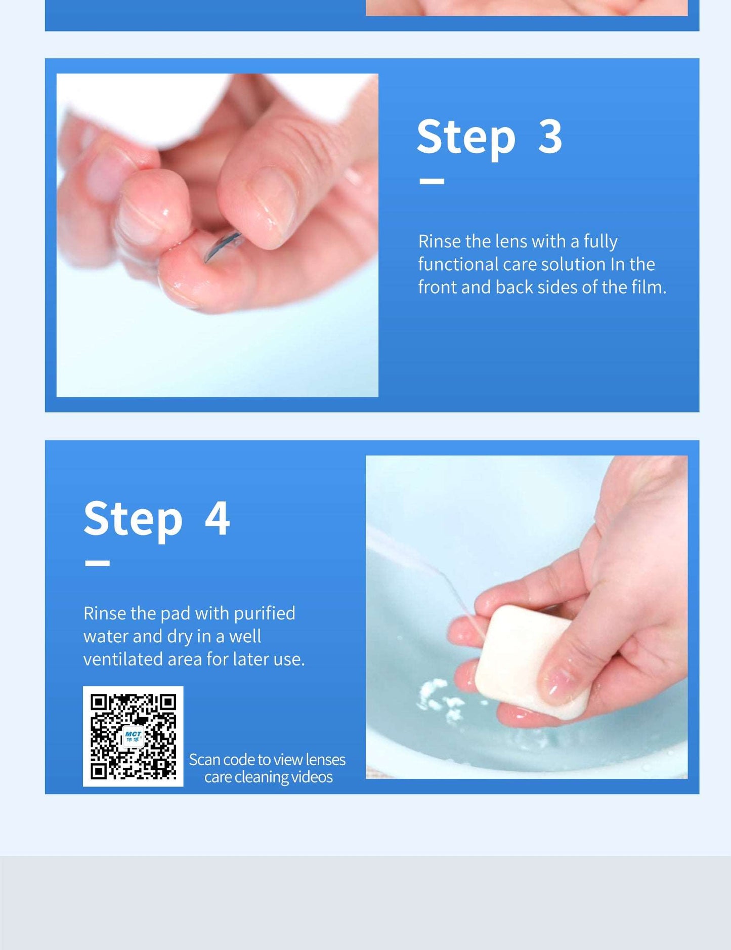 Dirt Killer Contact Lens Cleaning Pad For All Contact Lenses