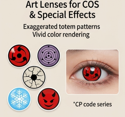 WEB Yearly Halloween Contact Lens Cosplay Red Vampire Eye Contact Lenses Anime Contact Lenses