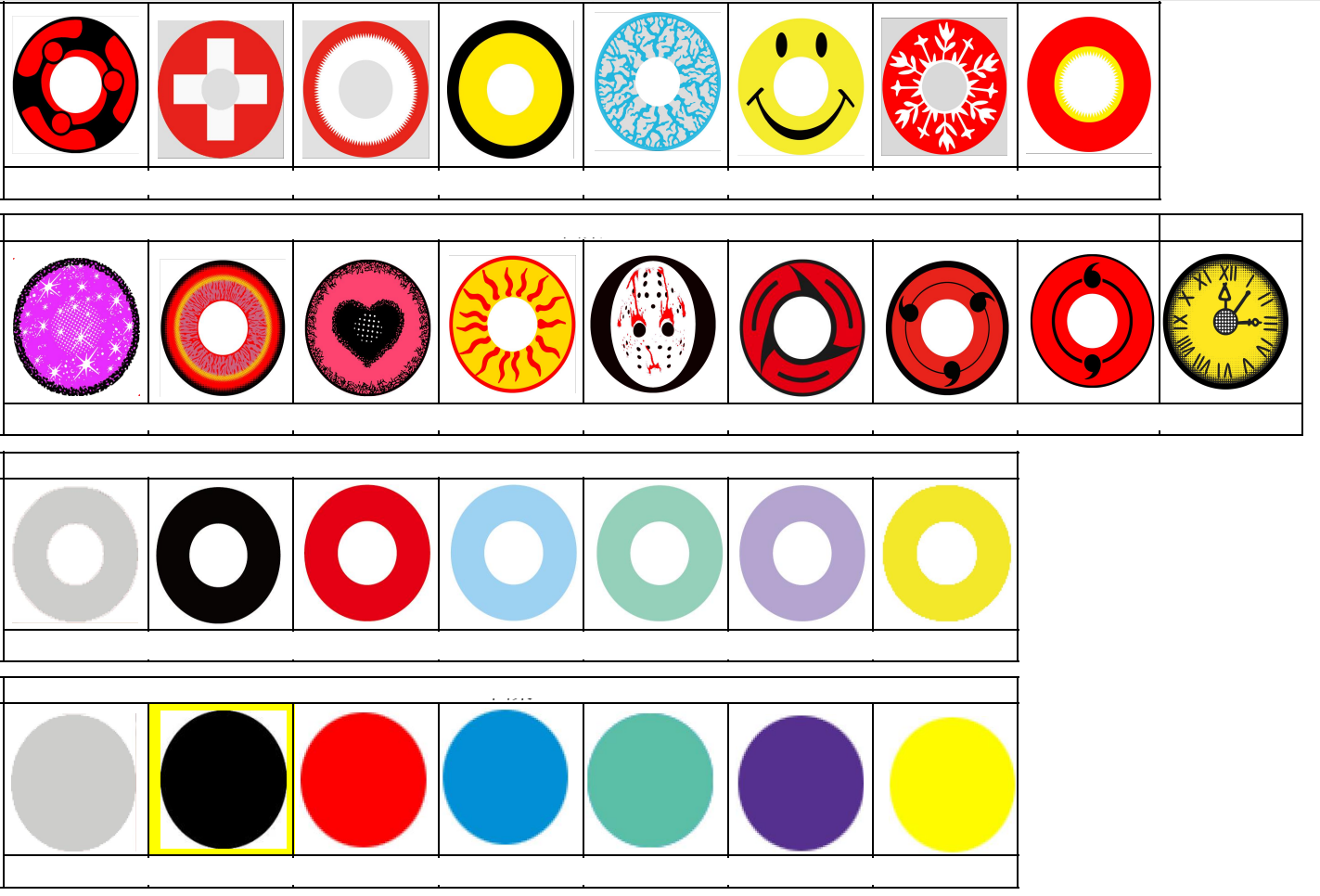 WEB Yearly Halloween Contact Lens Cosplay Red Vampire Eye Contact Lenses Anime Contact Lenses