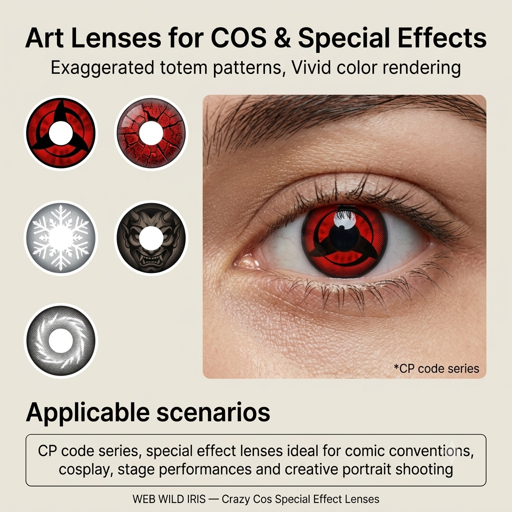 WEB Yearly Halloween Contact Lens Cosplay Red Vampire Eye Contact Lenses Anime Contact Lenses