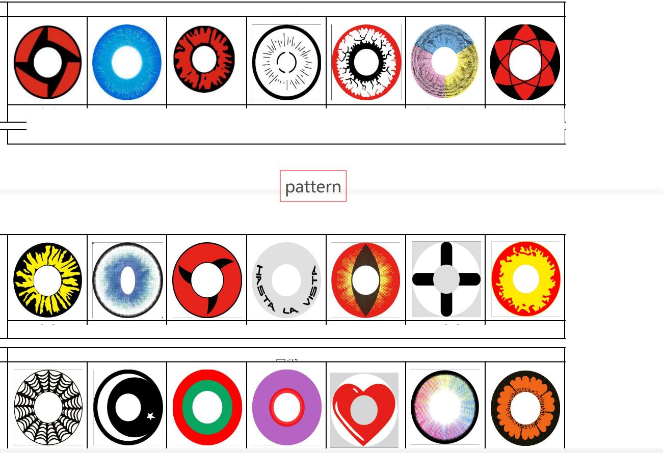 WEB Yearly Halloween Contact Lens Cosplay Red Vampire Eye Contact Lenses Anime Contact Lenses