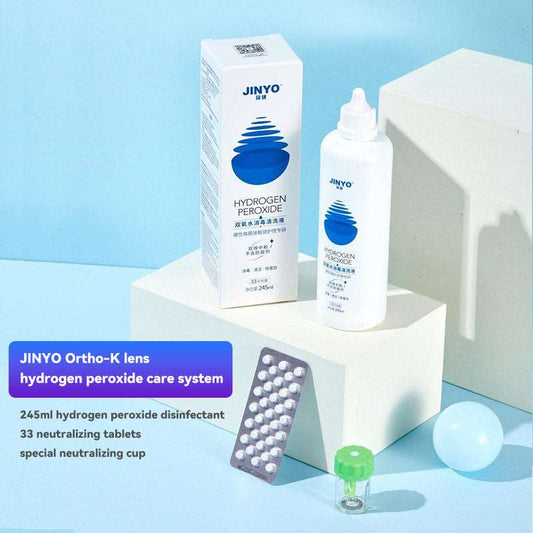 JINYOU Hydrogen Peroxide Contact Lens RGP Cleaning Care Solution