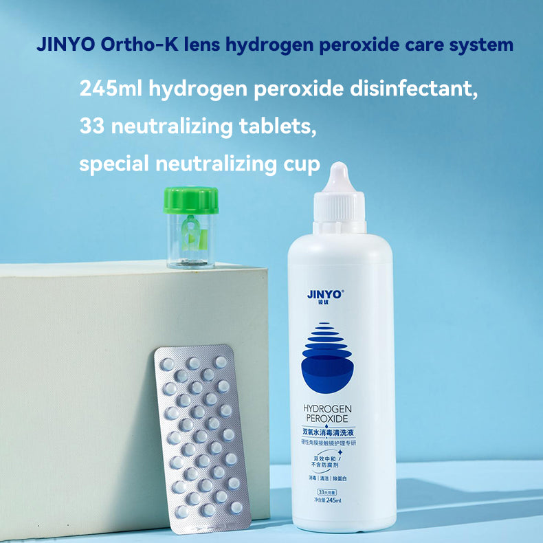 JINYOU Hydrogen Peroxide Contact Lens RGP Cleaning Care Solution