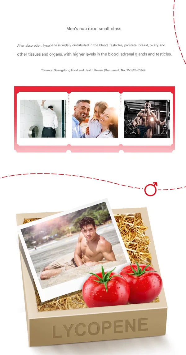 Tonson Health Lycopene Vitamin E Soft Capsules -Men's Antioxidant Support- 500mg- 60 softgels/bottle