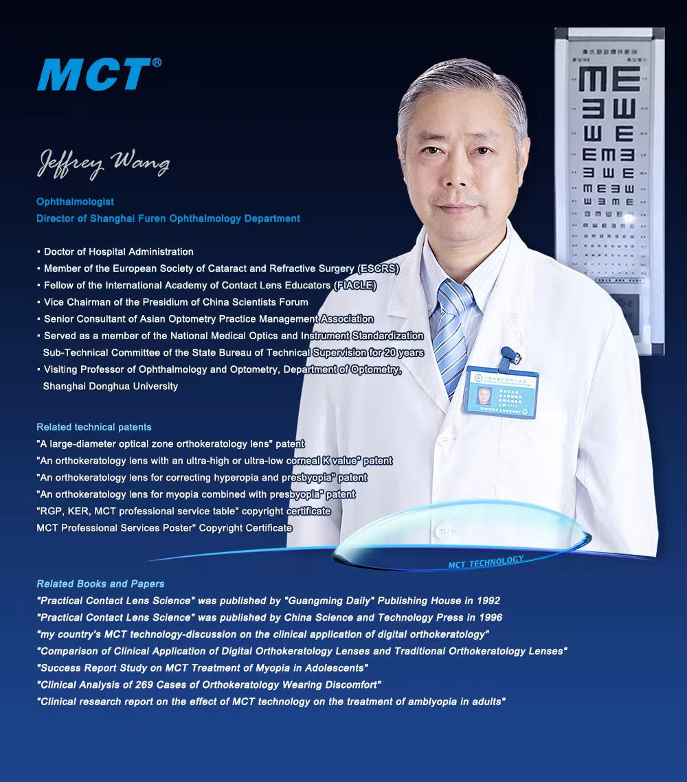 MCT technology orthokeratology lenses for various myopia